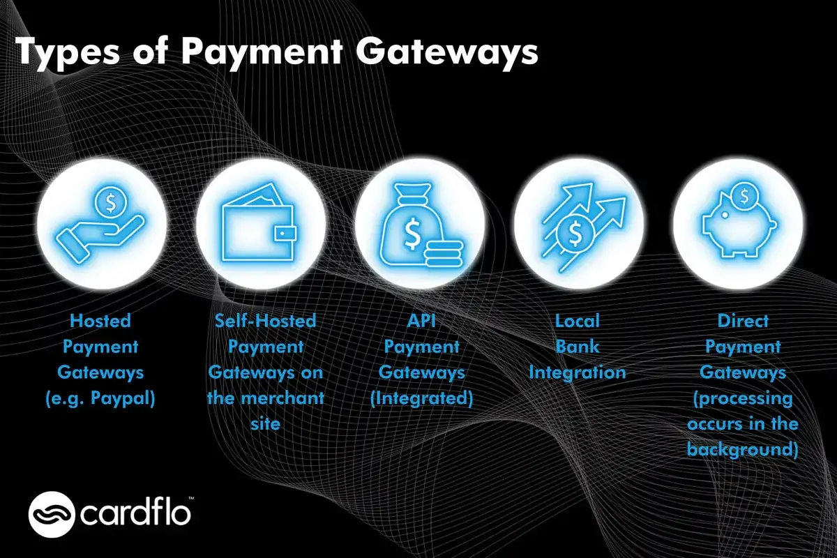 Infografica sui tipi di gateway di pagamento